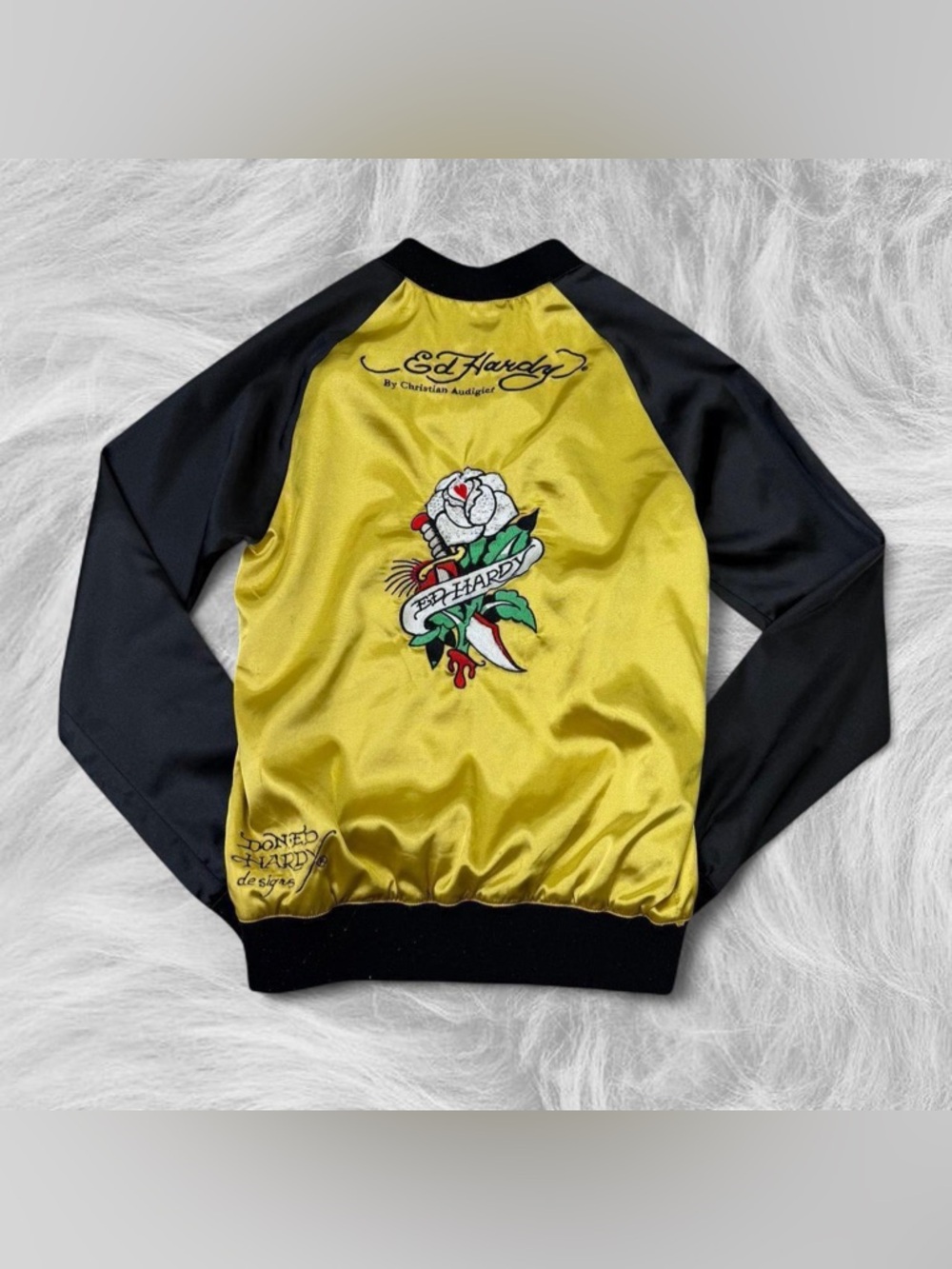 ˙⋆✮Y2K vintage grunge ED hardy jacket ˙⋆✮